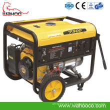 Generador industrial de la gasolina del poder portátil del alambre de cobre de la venta caliente del CE el 100% 6kw (WH7500 H)